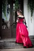 ハロウィーンの衣装の派手なウエディングドレスオフショルダーピンセンスコスプレコスチュームちょっとノースリーブカスタムメイドビクトリア朝ボールガウン