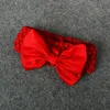 Robes pour filles vêtements pour enfants printemps automne rouge chaussettes de Noël robe en dentelle pour bébés filles avec bandeau