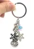 Nieuwe Collectie DIY Verwisselbare Sieraden Snap Sleutelhanger Bag Charm Winter Sneeuwvlok Schaatsen Sleutelhanger Bag Charm voor Handtassen