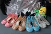 Sandali principessa ragazza bambini Scarpe cosplay anime moda Lolita dolce scarpe per bambini scarpe di cristallo cava cuneo viola blu 5 colori