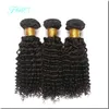 Grade 8A Péruvien Kinky Curly 3 Bundles Avec Fermeture Frontale En Dentelle Enchevêtrement Oreille Libre À L'oreille 10-30 "Inch Bundles Avec Bady Hair