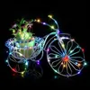 Wodoodporna 2m LED AA Zasilana bateryjnie LED Copper Wire Fairy String Lights Lampy Kryty Outdoor Glassble Dyi Oświetlenie Na Boże Narodzenie