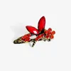 Nowa Moda Mini Biżuteria Włosów Vintage Kolorowe Kryształ Rhinestone Dragonfly Hair Klipy Pazur Akcesoria do włosów dla kobiet Prezent DHF235