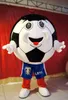 Hoge Kwaliteit Real Pictures Deluxe Voetbal Mascotte Kostuum Anime Kostuums Reclame Mascotte Adult Grootte Fabriek Direct gratis