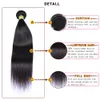 Elibess Włosy Brazylijskie Dziewicze Human Hair Bundles 50g Piece 4 wiązki 10 ''-26 '' prosta fala 2225a