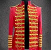 Hommes grande taille veste blazer performance noir rouge mâle ds mâle royal vêtements star scène DS discothèque chanteur costume costume