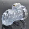 chastity devices cock cages penis restraint new 3D design plastic CB resin lock