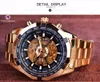 Forsining Sport Racing Series Skeleton Rvs Black Golden Dial Top Merk Luxe Horloges Mannen Automatische Horloge Klok Mannen