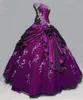 Robe de bal de bal robes de quinceanera 2016 chérie rouffes broderie sweet 16 filles d'anniversaire de fête