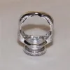 925 sterling silver ädelsten cz diamant simulerad ring för män vintage cocktail smycken engagemang bröllop band ringfinger