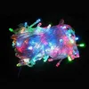 Neuf couleurs 10 M 100 LED guirlandes lumineuses LED étanche flash lumière fête de Noël XMAS lampes de mariage féerique lumière scintillante 110 V 220 V3676165