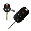 Nova flip dobrável keyless entrada remoto 3 botões caso escudo chave do carro para nissan juke cube rogue substituição caso chave fob287w