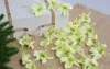 50pcs Silk Orchidee Zubehör Künstliche Orchidee Blumen Heads Garland zu Hochzeit küssen Ball, Haarspangen, Türkranz, Stuhl Dekoration zu machen