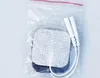 Ängel Premium självhäftande TENS / EMS-enhet 40 elektrodkuddar. Återanvändbara självstickgelkolelektroder (vit trasa)