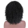 360 Lace Frontal Wig Pre Plocked HD Front Human Hair Wigs 130% Densitet Blekt Knot Cheap16INch Kinky Curly Bob med Bang Diva1