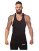 Hot Mens Stringer Bodybuilding Tank Top Solid Gym Katoen Singlet Tanks Fitness Kleding Y-Back Tanks Groothandel Gratis Verzending