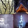 50 세트 10M 100LED 야외 크리스마스 요정 조명 차가운 따뜻한 흰색 구리 와이어 LED 별이 빛을 주도 DC 12V 요정 LED 문자열 빛 장식