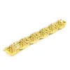 Bracciale hip-hop da uomo in oro 14 carati con diamanti simulati, micro pavé di bling bling224v200z2822844