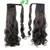 Extensiones de cabello con cola de caballo con clip, piezas de cabello ondulado y rizado sintético, 24 pulgadas, 120g, cordón, colas de caballo, moda para mujer 4435814