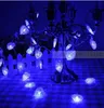 2m 6.5ft 20 LED battery operated heart-shaped fairy lights strings for home garden wedding party outdoor Indoor Christmas decoration