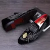 New Fashion Men Velvet Slippers Rhinestone Loafers Slip-on Casual Men's Flats Luxury Wedding Dress Formal Shoes driving shoes