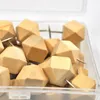 50pcs/set Jumbo Size Polygon Diamond Sharpe Wooden Push Pins Art and Drawing Used School Office Sundries Standard Pins