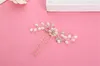 Hela bröllop Bridal U PINS LOT HEADPIECE Pearl Hair Accessories Clip Gold Crystal Rhinestone Pieces Princess Crown Tiar2943452