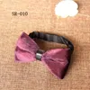 Nowy Velvet Bowtie Wedding Bowknot 17 Kolory Solid Bowtie 12 * 6 cm Party Rocznica Prezent Walentynki Dzień Ojca Christmas Gift