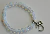 SN0190 Mode Pierre Bracelet Mala Bracelet Opalite naturel clairvoyance vision intuition bracelet pierre naturelle bracelet OM yoga bracelet