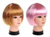 Novo estilo Bob Style Short Party Perucas Doces Cores Halloween Christmas Curto Straight Cosplay Perucas Perucas Festa Fantasia Perucas De Cabelo Falso