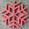 Snowflake Silicone Pothållare Slitstarkt värmebord Matresistent köksredskap Xmas # R571