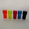 plastic Bottle Grinder Abrader Air Tight Smoking Tool Accessories Hand Tobacco Herb case Storage 3 layer Grinders Crusher 5 colors