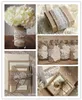 2016 Hotsale 5 cm W * 10 M / roll décoration de mariage de Noël bricolage volumes de lin dentelle Bud tissus de soie de lin