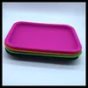 High Quality Cigarette Rolling Trays 8quot Silicone Rolling Tray Silicone Case Container Heatresistant Square Size 20cm 145cm8921688