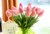 50PCS Latex Tulips Artificial PU Flower bouquet Real touch flowers For Home decoration Wedding Decorative Flowers 11 Colors Option