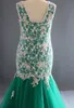 Saudiarabien Mermaid Lace Prom Klänningar Real Image Custom Made Prom Lacks Tulle Africa Formal Slida Party Dresses Evening Wear