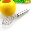 2 Sizes Stainless Steel Handle Silicone Egg Mixer Beaters Milk Cream Butter Hand Whisk Mixer BakeBear Manual Egg Beater Stiring Tool