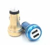 Gourd Safety Hammer Aluminum Alloy Real 2.4A Dual Port USB Car Charger Universal For Smart Phone IC Protection 100PCS/LOT