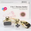 Micro Derma Roller Facial Skincare Dermatology Therapy System for Acne Scars Wrinkles Blemish and Blackheads 3 in 1 dermaroller kits