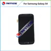 Dla Samsung Galaxy S4 I9500 9505 I545 I337 Biały i niebieski Dotykowy ekran LCD Digitizer + Wymiana ramki z szybkim statkiem DHL