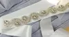 2022 Luxury Bridal Dress Belt Crystal Wedding Dress Sash Rhinestones Beaded Sashes Satin Tulle Handmade Real Picture In Stock