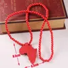 Whole and retail 2017 New Africa Map Pendant Good Wood Hip Hop Wooden Fashion Necklace 291k