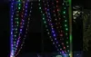 2 * 2m 156leds Lights Lane LED Lampade a stringhe String String Lampade Fata Giardino di Natale Festival di nozze Effetto effetto Lampadina EU UK US AU Plug 110V-250V