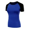 Hot Summer Style 2016 Outdoor Women Splice O-Neck Dzianiny Sporty Wear Tees Fitness Gym Pro Running Pot Krótki rękaw Tshirt