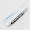 2 stks / set Microblading Chirurgische Skin Marker Wenkbrauw Marker Pen met Meeting Meetliniaal Tattoo Skin Scribe Tool Disposable