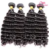 Vente chaude Brésilienne de Cheveux Humains Weave Deep Wave Vierge Bundles de Cheveux extension 4 pcs Cheveux trame livraison gratuite