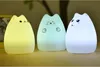 Cartoon Kitty Cat Night Lamp Touch Sensor Silikon Soft Animal Lights Novelty Lighting With 7 Colorful Light Desktop Decor Led För Baby Barn Bedroom