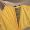 High Waist Garter Belt Yellow Suspenders for Stockings Fishbone Lace Sexy Garters Belts For Stockings Women Wedding Lingerie319U