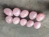 1 stks / partij Gratis verzending Undrilded Natural Rose Quartz Yoni Ei Jade Egg Pelvic Kegel Oefening Vaginal Turinging Sphere