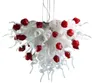 100% munblåst hängslampor CE/UL Borosilicate Murano Style Glass Dale Chihuly Art Wedding Decoration Chandelier för sovrummet